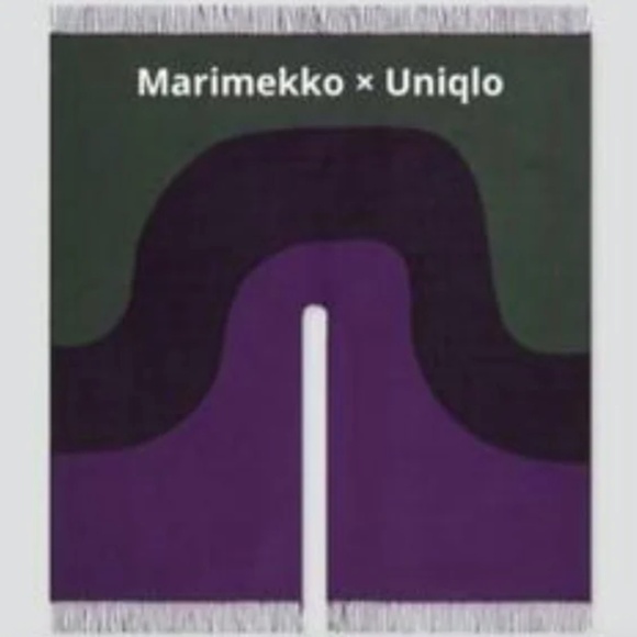 NWOT Marimekko x Uniqlo Poncho Scarf - Picture 2 of 4
